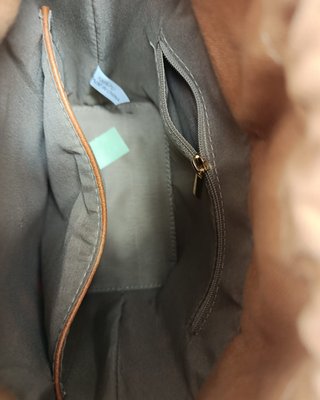 Bolso Cubo Marrón Trenzado Bandolera