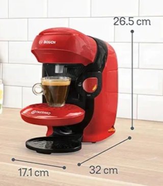 Cafetera Tassimo Bosch Roja