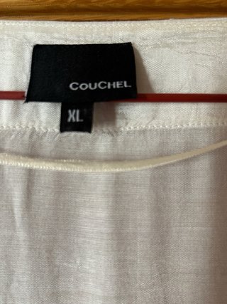 Kaftán COUCHEL Blanco Talla XL grande NUEVO