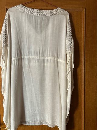 Kaftán COUCHEL Blanco Talla XL grande NUEVO