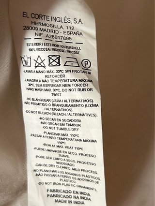 Kaftán COUCHEL Blanco Talla XL grande NUEVO