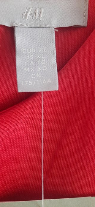 Vestido saten rojo midi de fiesta