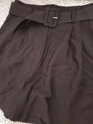 Bermudas cintura alta con cinturón