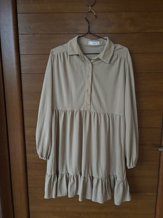 Vestido camel corto talla M