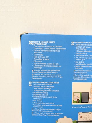 Tablet LCD Lupilu 8,5 con 10 carte EDUCATIVE