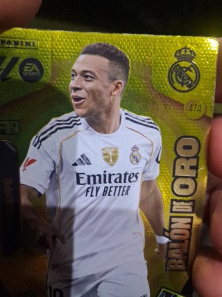 Cromo Balón de Oro Mbappe Panini