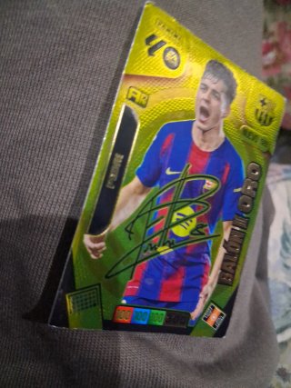 Cromo Pedri Balón de Oro Panini Firmado