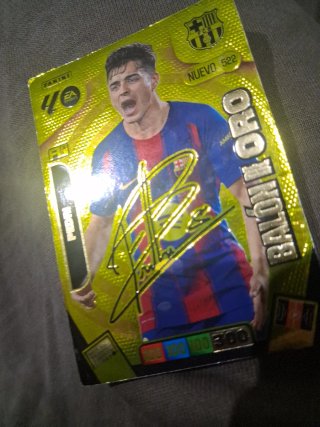 Cromo Pedri Balón de Oro Panini Firmado