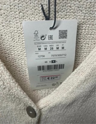 Chaleco Pull&Bear nuevo con etiquetas.