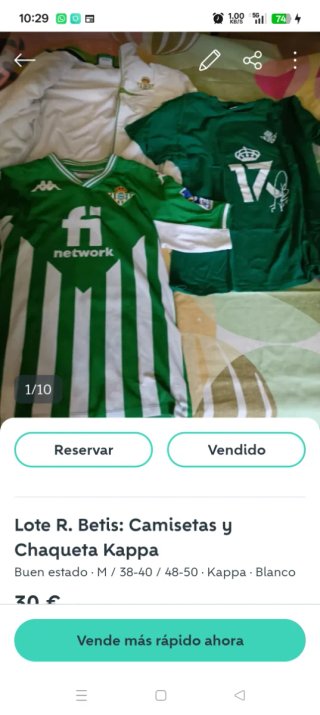 Chaqueta Kappa Betis Balompié, Regalo camisetas