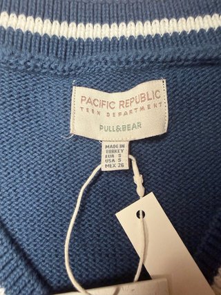 Chaleco azul marino Pull&Bear Talla S