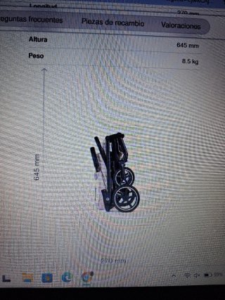 Silla de paseo Cybex Beezy Negra y burbuja lluvia
