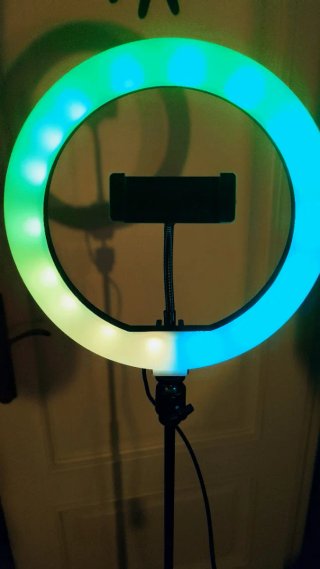 Aro de luz LED con trípode y mando