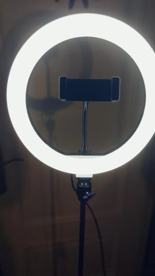 Aro de luz LED con trípode y mando