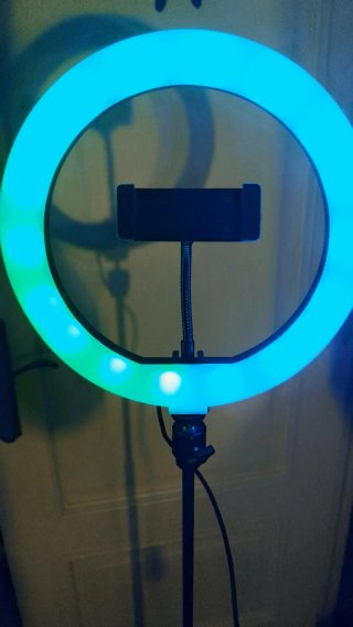Aro de luz LED con trípode y mando