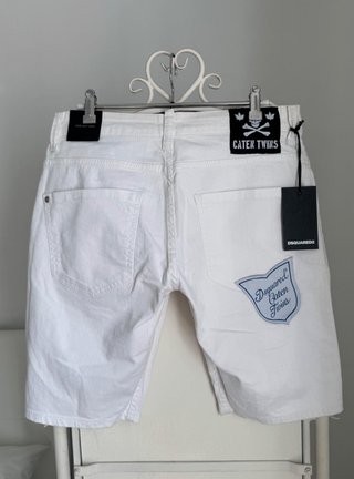 DSQUARED2 SHORTS VAQUEROS BLANCOS HOMBRE 46