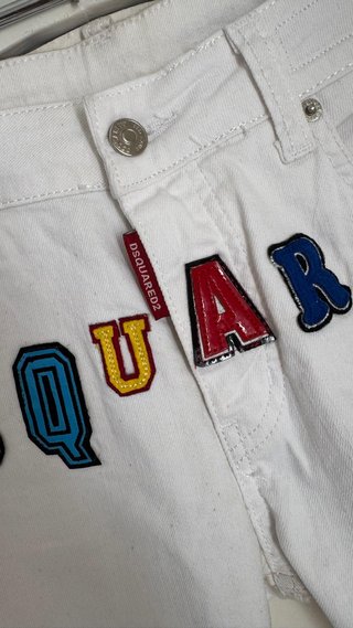 DSQUARED2 SHORTS VAQUEROS BLANCOS HOMBRE 46