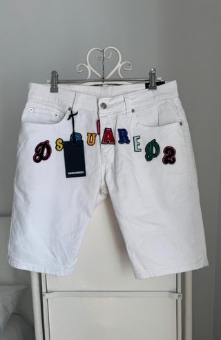 DSQUARED2 SHORTS VAQUEROS BLANCOS HOMBRE 46