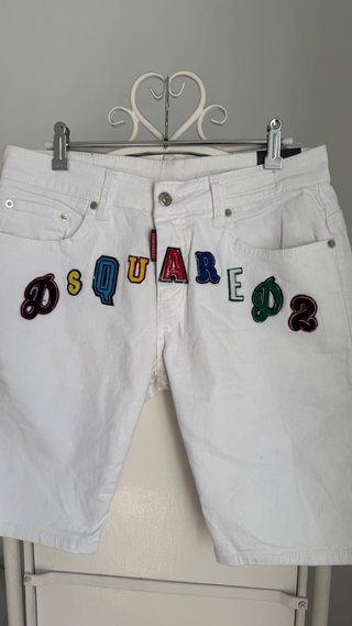 DSQUARED2 SHORTS VAQUEROS BLANCOS HOMBRE 46