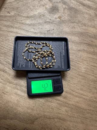 Conjunto Cadena y Pulsera chapado en  oro 14k