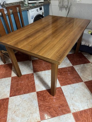 Mesa extensible de madera