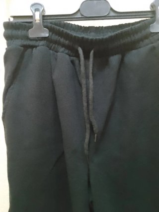 Pantalón corto pijama hombre negro