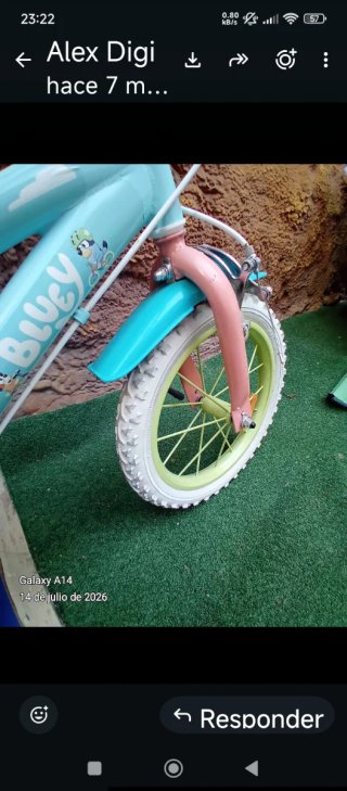 Bicicleta infantil Bluey