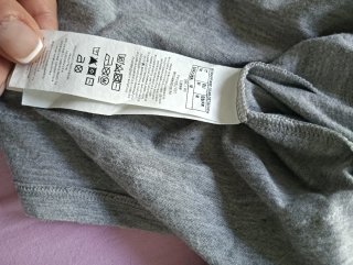Vestaglia donna grigia con pizzo bianco