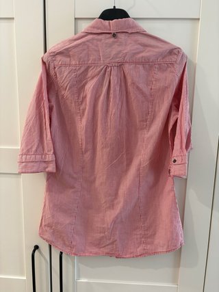 Camicia a righe rosse e bianche taglia S
