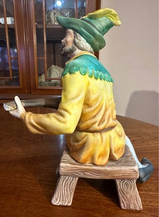 Figura cerámica trovador músico