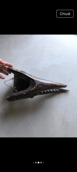 Maschera Indonesia Etnica Barong Mascara Legno