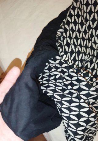 Vestido 100% Algodón Negro y Blanco