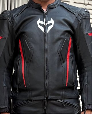 Chaqueta Moto Armure Negra y Roja Talla L
