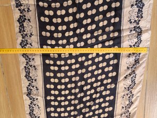 Pañuelo chifón estampado azul y blanco