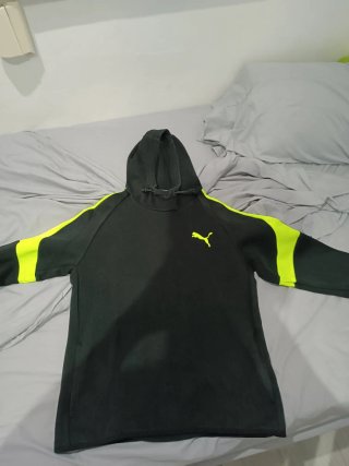 Sudadera Puma Negra y Verde