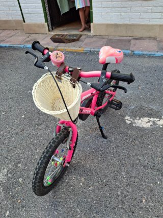 Bicicleta infantil rosa