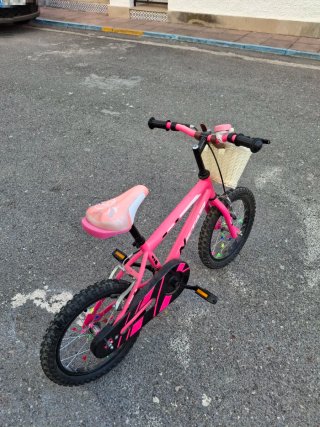 Bicicleta infantil rosa