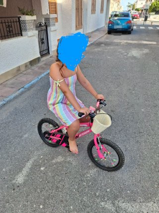 Bicicleta infantil rosa