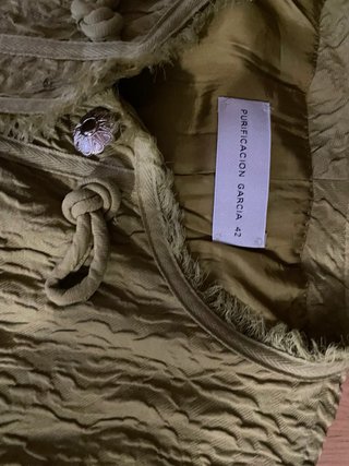 Conjunto chaqueta y vestido verde elegante