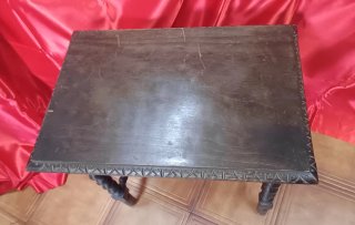 Mesa antigua madera y metal
