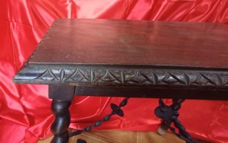 Mesa antigua madera y metal
