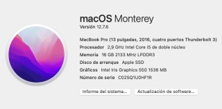 MacBook Pro 13 Plata
