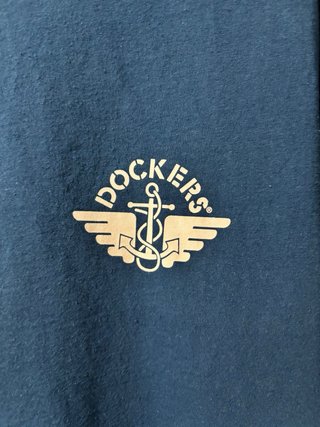 Camiseta Dockers Azul Hombre