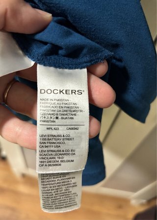 Camiseta Dockers Azul Hombre