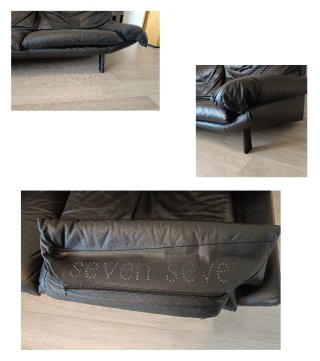 Divani salotto in pelle della Seven