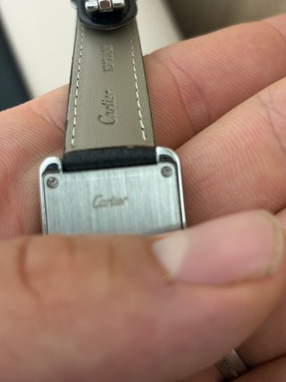 Reloj Cartier Plata y Negro