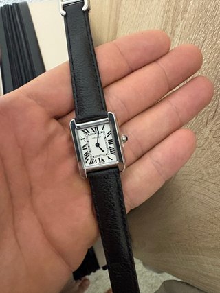 Reloj Cartier Plata y Negro