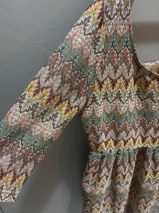 Vestido estampado hecho a mano