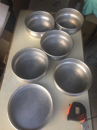 Set 5 Contenitori Rotondi per Pizza