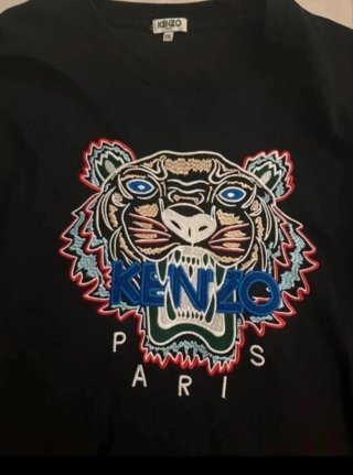 Sudadera Kenzo Tiger Negra Talla XXL